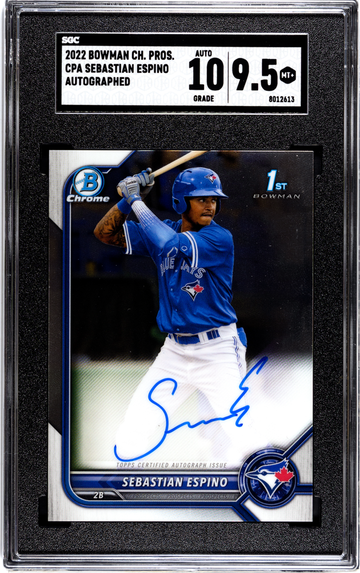 2022 Bowman Chrome CPA-SE Sebastian Espino Autographed
