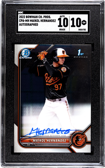 2022 Bowman Chrome CPA-MH Maikol Hernandez Autographed