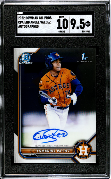 2022 Bowman Chrome CPA-EV Enmanuel Valdez Autographed