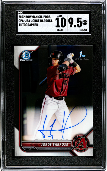 2022 Bowman Chrome CPA-JBA Jorge Barrosa Autographed