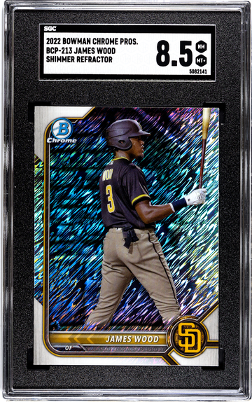 2022 Bowman Chrome BCP-213 James Wood Shimmer Refractor