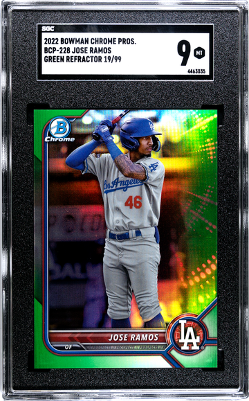 2022 Bowman Chrome BCP-228 Jose Ramos Green Refractor 19/99