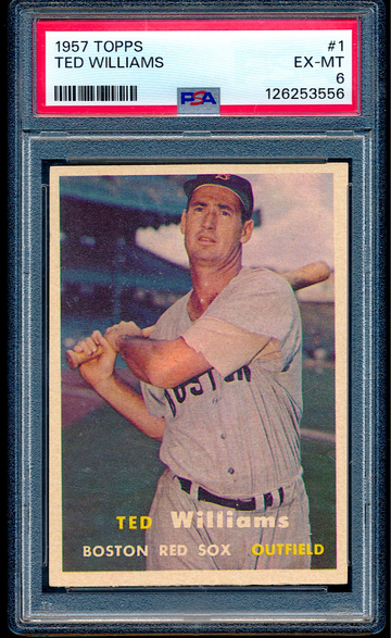 1957 Topps Ted Williams #1 PSA 6 ++ Centered 