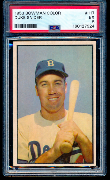 1953 Bowman Color Duke Snider #117 PSA 5++ Beauty
