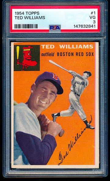 1954 Topps Ted Williams #1 PSA 3 + Well centered