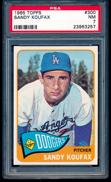1965 Topps Sandy Koufax #300 PSA 7 ++ superb