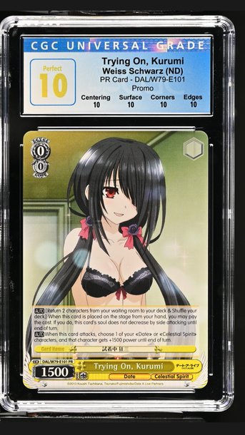 2013 Weiss Schwarz Date a Live Kurumi Promo Rare CGC 10 Perfect