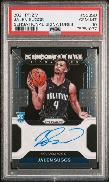2021 Panini Prizm Sensational Signatures Jalen Suggs RC PSA 10