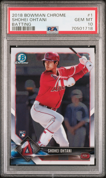 2018 Bowman Chrome #1 Shohei Ohtani Batting PSA 10