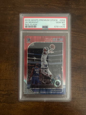 2019 Hoops Premium Stock Ja Morant RC Red Flash 