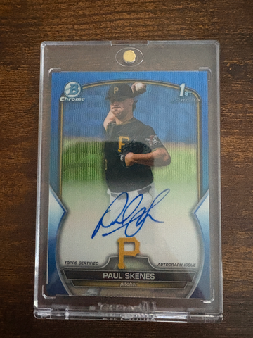 2023 Bowman Chrome Draft Blue Wave  /150 Auto Paul Skenes