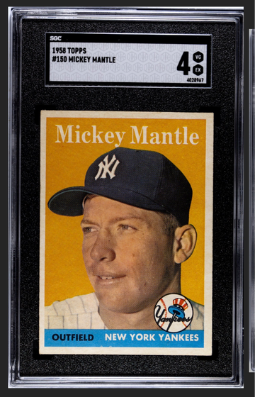 1958 Topps Mickey Mantle #150 SGC 4