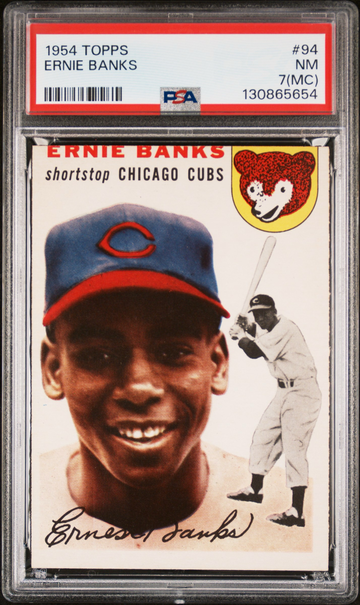 1954 Topps Ernie Banks RC PSA 7 