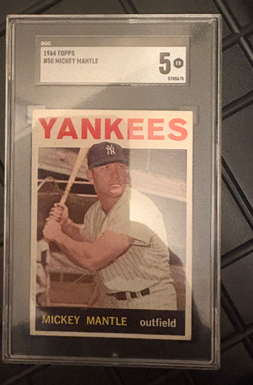 1964 Topps Mickey Mantle #50 SGC 5