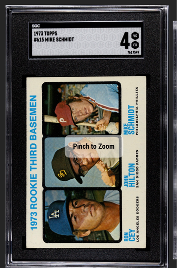 1973 Topps Mike Schmidt #615 RC SGC 4
