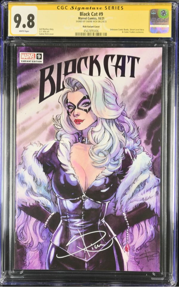 Black Cat #9F CGC 9.8 Sabine Rich Exclusive Variant Signed by Sabine Rich