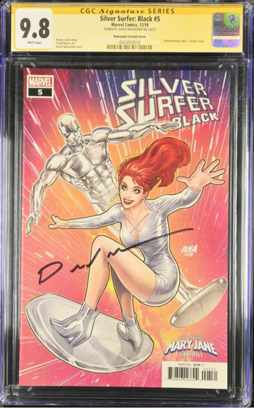Silver Surfer: Black #5 CGC 9.8 Signed by David Nakayama David Nakayama Mary Jane Variant