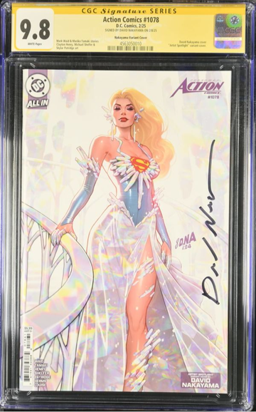 Action Comics, Vol. 3 #1078E David Nakayama Variant CGC 9.8 Signed by David Nakayama