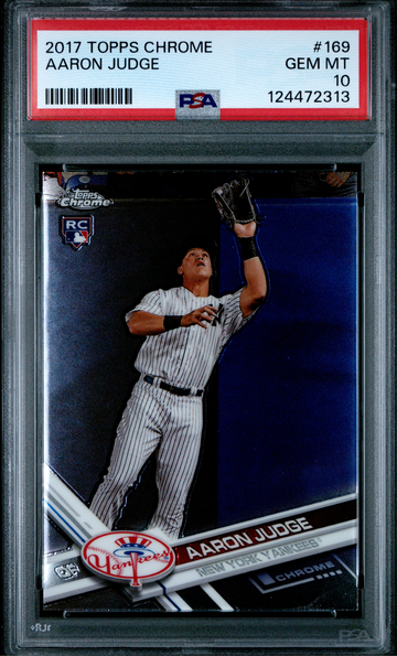 2017 Topps Chrome Aaron Judge #169 RC PSA 10