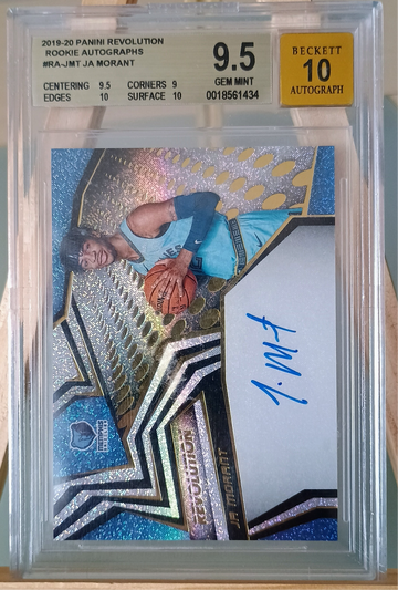 2019 Panini Revolution Ja Morant RC Rookie Auto BGS 9.5/10