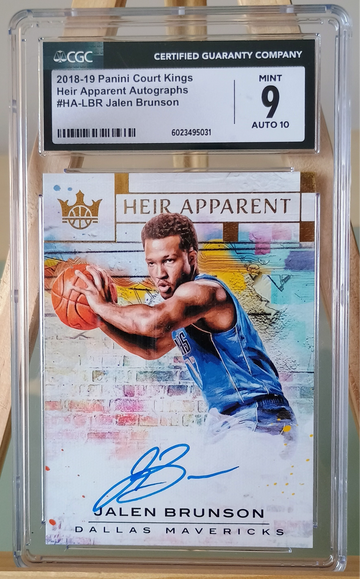 2018 Panini Court Kings Jalen Brunson Rookie Auto RC /99 – CGC 9 / Auto 10 (TOP POP)