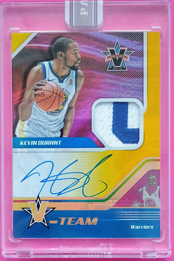 Kevin Durant Patch Auto 1/1 White Box 2017 Panini Vanguard V-Team