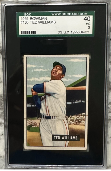 1951 Bowman Ted Williams SGC 3