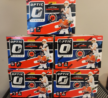 2021 Donruss Optic Football Fanatics Exclusive Blaster Lot of 5