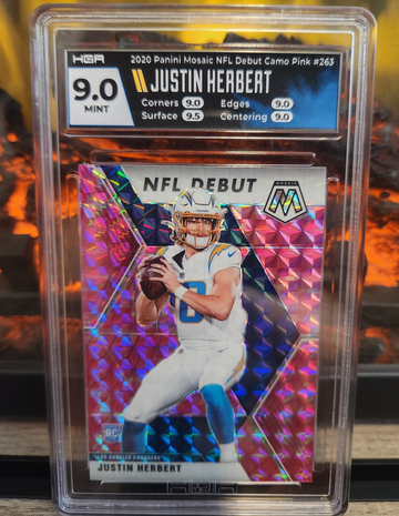  2020 Mosaic Justin Herbert NFL Debut Camo Pink Prizm #263