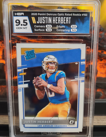  2020 Donruss Optic Justin Herbert Rated Rookie #153 RC