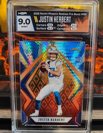  2020 Phoenix Justin Herbert Fire Burst RC #103