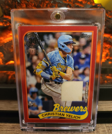 2024 Topps Update #89RU-CY Christian Yelich 1989 Game-Used Relic #/25