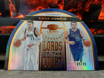 2019-20 Crown Royale Lords Of The Court Luka Doncic #16 Blue Foil #/99