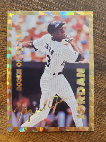 1993-94 Stadium Sports Michael Jordan Gold Foil Facsimile Signature Promo