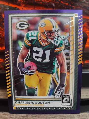 2025 Donruss Optic Charles Woodson Purple Stars Prizm #/15