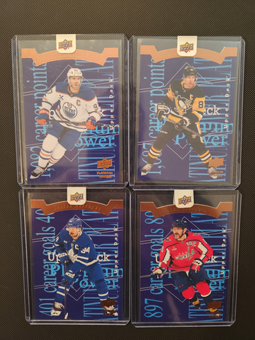 2026 Upper Deck CDD Exclusive Die Cut Lot of 4 McDavid Crosby Matthews Ovechkin