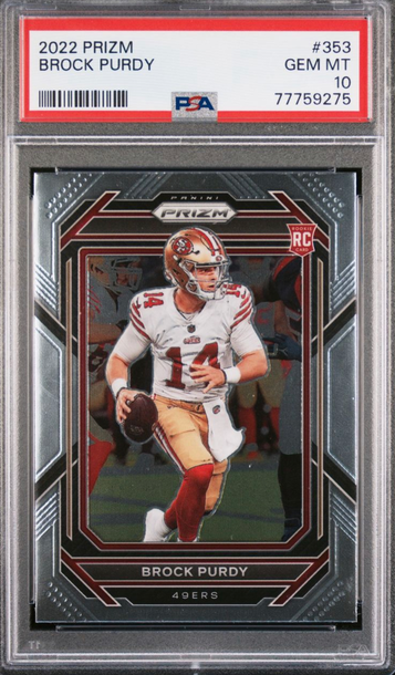 2022 Panini Prizm Brock Purdy PSA 10