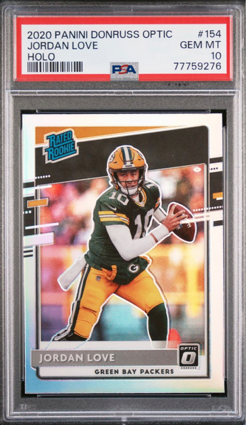 2020 Donruss Optic Jordan Love Holo PSA 10