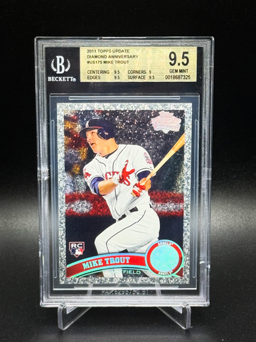 2011 Topps Update Mike Trout Diamond Anniversary BGS 9.5