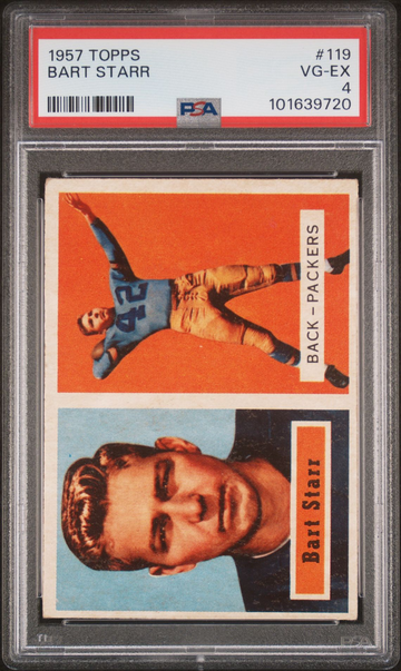 1957 Topps #119 Bart Starr PSA 4 Just Graded! (BillsGridironGreats)