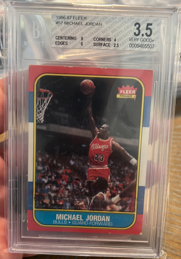 1986 Fleer #57 Michael Jordan BGS 3.5