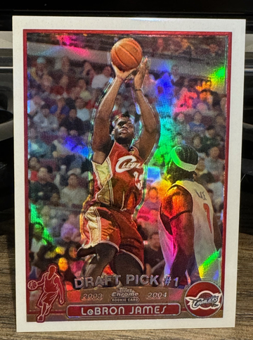 2003 2004 Topps Chrome LEBRON JAMES Refractor