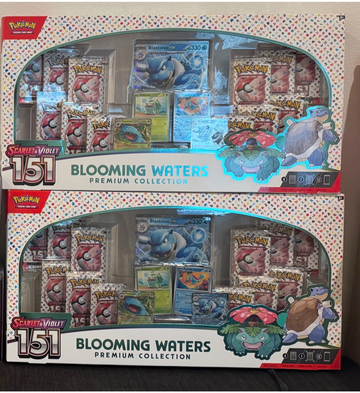 2x Pokemon Scarlet & Violet 151 Blooming Waters Premium Collection Boxes