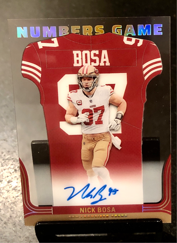 Nick Bosa 2022 Panini Contenders Numbers Game On Card Auto