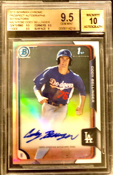 Cody Bellinger 2015 Bowman Chrome Refractor 1st Auto