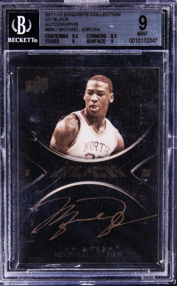 2011-12 Exquisite Collection UD Black #B-MJ Michael Jordan BGS 9 AUTO 10