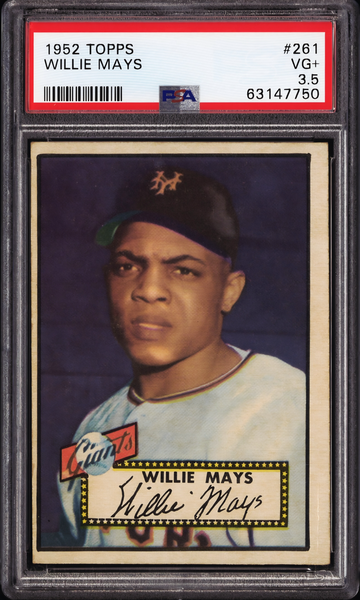 1952 Topps #261 Willie Mays PSA 3.5 VG+