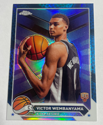 2023 Topps Chrome Victor Wembanyama Blue refractor
