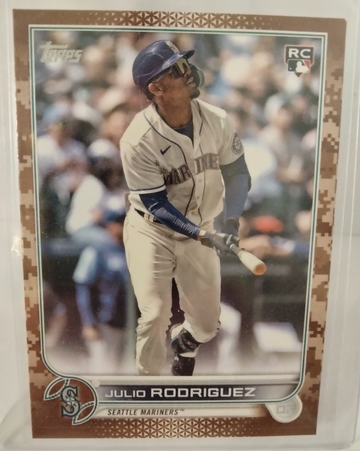 Julio Rodriguez 2022 Topps Update Memorial Day Camo /25  RC #US44
