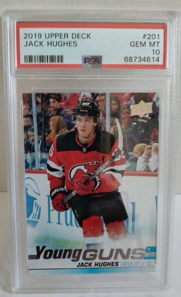 Jack Hughes 2019 Upper Deck Young Guns PSA 10